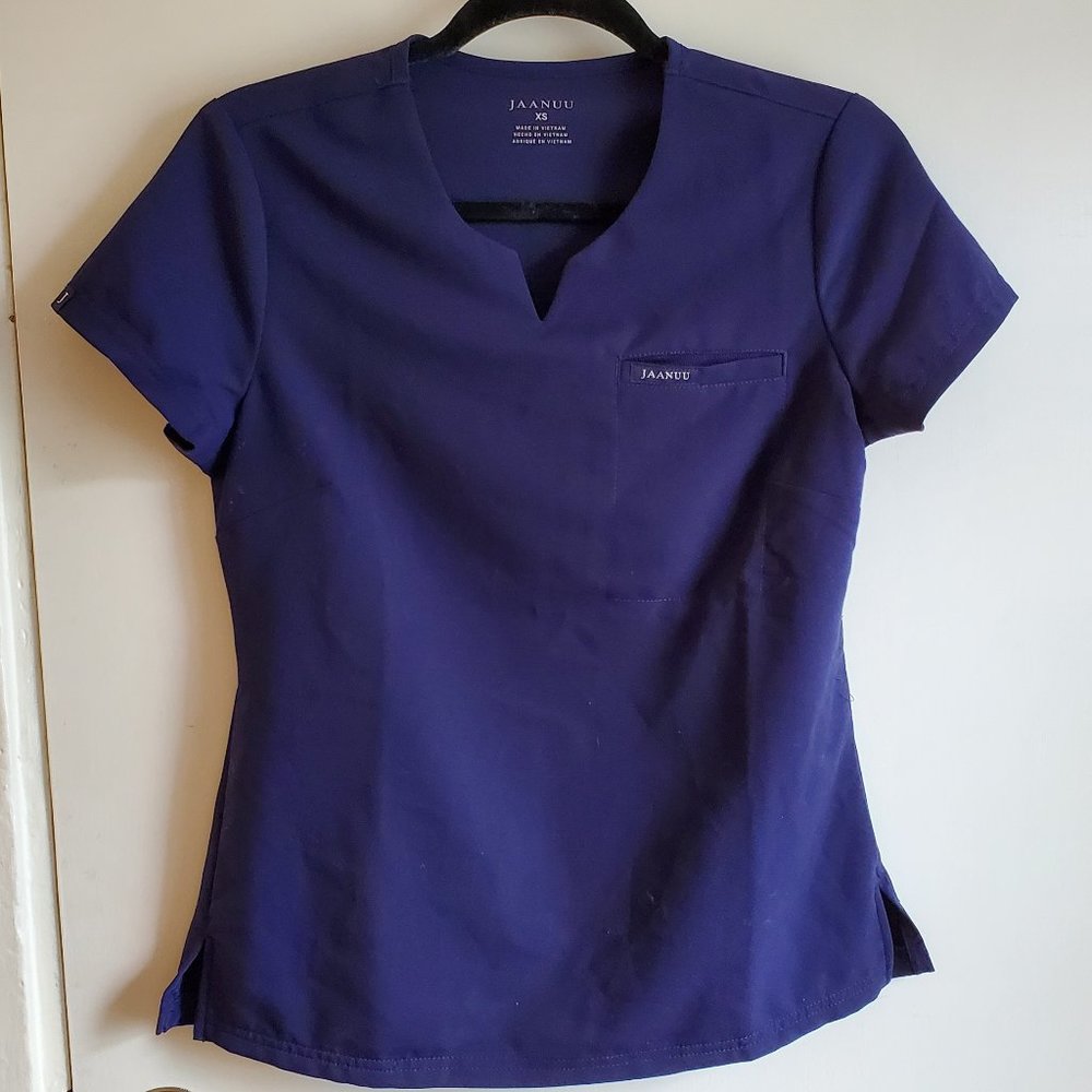 Navy Blue Jaanuu Scrub Top
